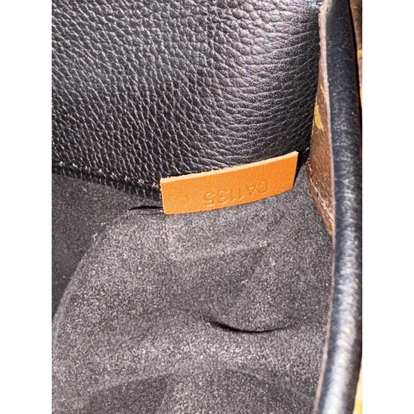 Louis Vuitton Monogram Pallas Tote Bag 2015 Classic Canvas & Leather Black Brown - Picture 12 of 13